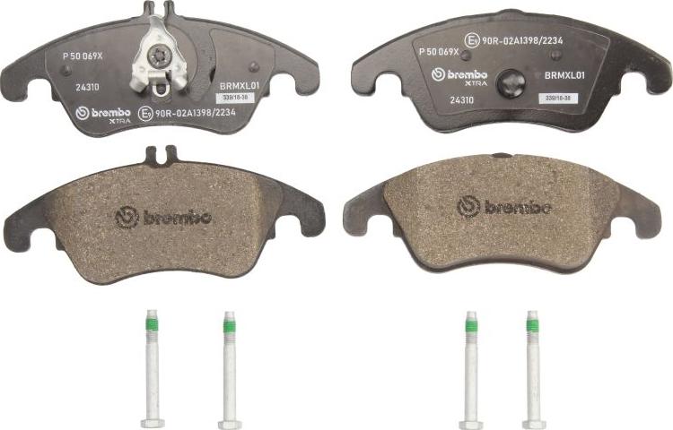 Brembo P 50 069X - Komplet Pločica, disk-kočnica www.molydon.hr