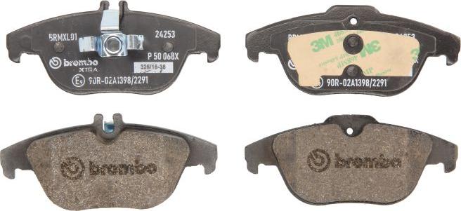 Brembo P 50 068X - Komplet Pločica, disk-kočnica www.molydon.hr