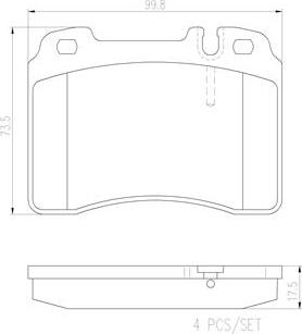 Brembo P50010N - Komplet Pločica, disk-kočnica www.molydon.hr