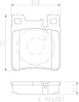 Brembo P50017N - Komplet Pločica, disk-kočnica www.molydon.hr