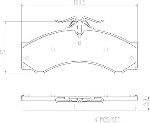 Brembo P50088N - Komplet Pločica, disk-kočnica www.molydon.hr