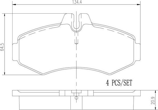Brembo P50031N - Komplet Pločica, disk-kočnica www.molydon.hr