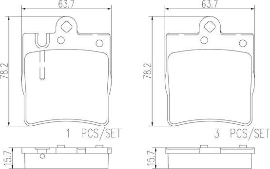Brembo P50033N - Komplet Pločica, disk-kočnica www.molydon.hr