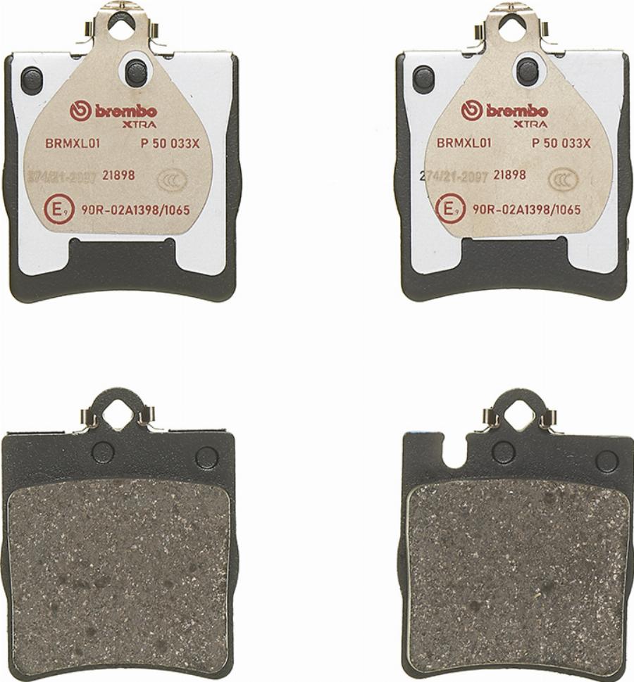 Brembo P 50 033X - Komplet Pločica, disk-kočnica www.molydon.hr