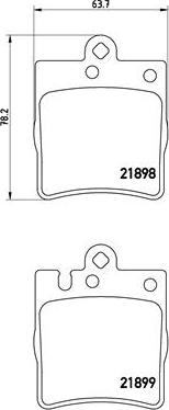 Brembo P 50 033 - Komplet Pločica, disk-kočnica www.molydon.hr