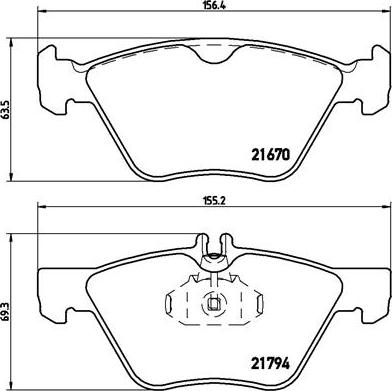 Brembo P 50 026 - Komplet Pločica, disk-kočnica www.molydon.hr