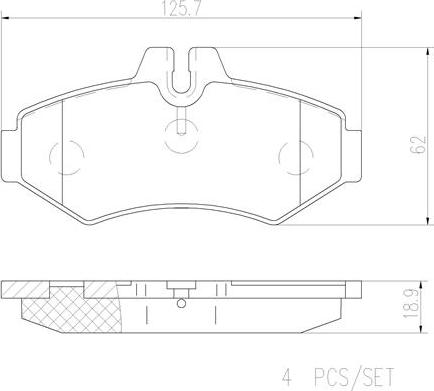Brembo P50020N - Komplet Pločica, disk-kočnica www.molydon.hr