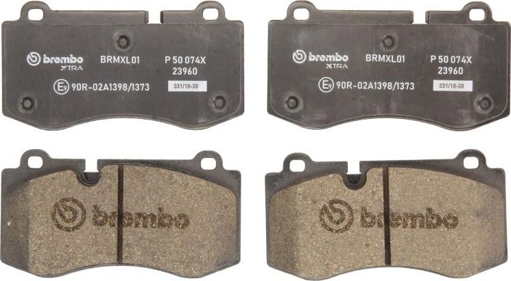 Brembo P 50 074X - Komplet Pločica, disk-kočnica www.molydon.hr