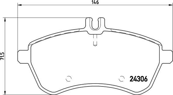 Brembo P 50 071 - Komplet Pločica, disk-kočnica www.molydon.hr