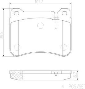 Brembo P50073N - Komplet Pločica, disk-kočnica www.molydon.hr