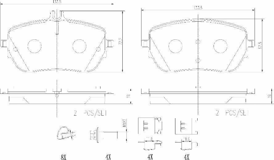 Brembo P50146N - Komplet Pločica, disk-kočnica www.molydon.hr