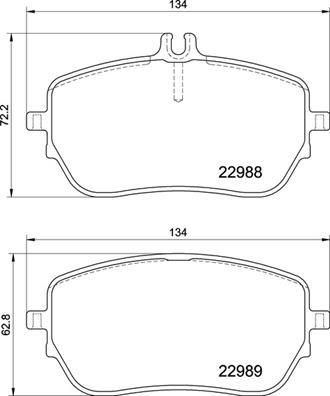 Brembo P 50 146 - Komplet Pločica, disk-kočnica www.molydon.hr