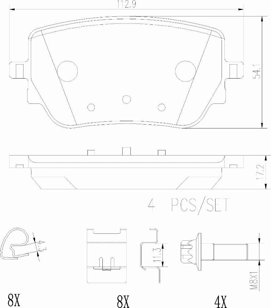 Brembo P50148N - Komplet Pločica, disk-kočnica www.molydon.hr