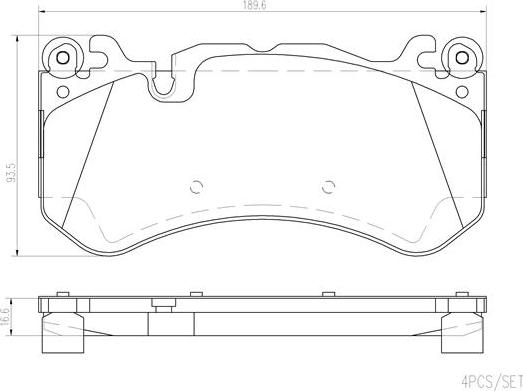 Brembo P50142N - Komplet Pločica, disk-kočnica www.molydon.hr