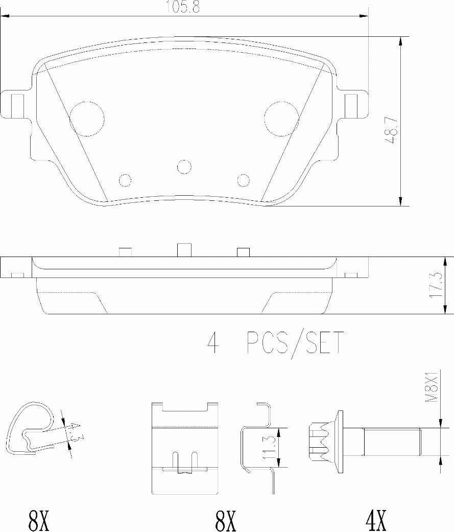 Brembo P50151N - Komplet Pločica, disk-kočnica www.molydon.hr