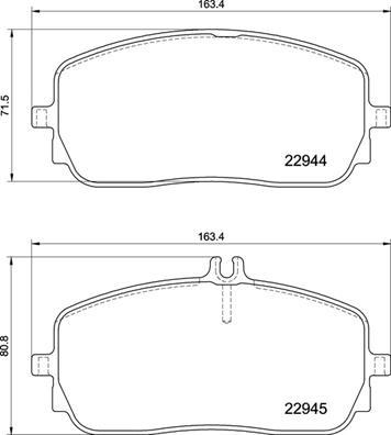 Brembo P 50 152 - Komplet Pločica, disk-kočnica www.molydon.hr
