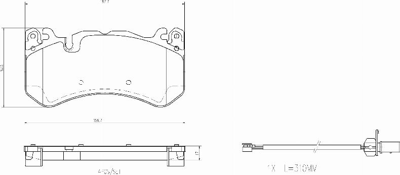 Brembo P 50 164 - Komplet Pločica, disk-kočnica www.molydon.hr