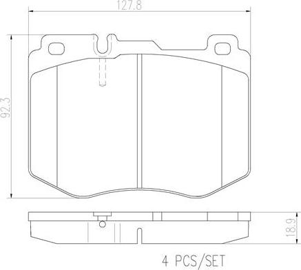 Brembo P50120N - Komplet Pločica, disk-kočnica www.molydon.hr
