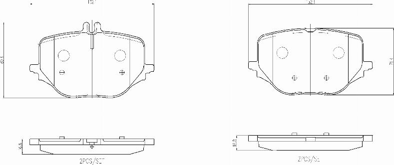 Brembo P50170N - Komplet Pločica, disk-kočnica www.molydon.hr