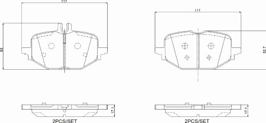 Brembo P50172N - Komplet Pločica, disk-kočnica www.molydon.hr