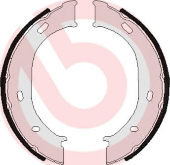 Brembo S 50 511 - Komplet kočionih obloga, rucna kočnica www.molydon.hr