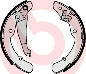 Brembo S 85 516 - Komplet kočnica, bubanj kočnice www.molydon.hr