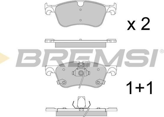 Bremsi BP4016 - Komplet Pločica, disk-kočnica www.molydon.hr