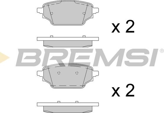 Bremsi BP3992 - Komplet Pločica, disk-kočnica www.molydon.hr