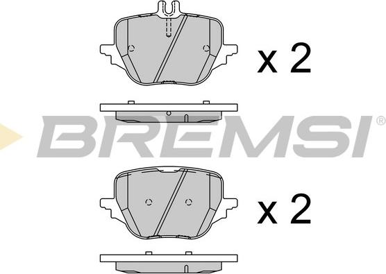 Bremsi BP3945 - Komplet Pločica, disk-kočnica www.molydon.hr