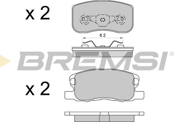 Bremsi BP3578 - Komplet Pločica, disk-kočnica www.molydon.hr