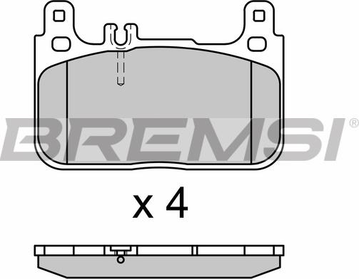 Bremsi BP3628 - Komplet Pločica, disk-kočnica www.molydon.hr