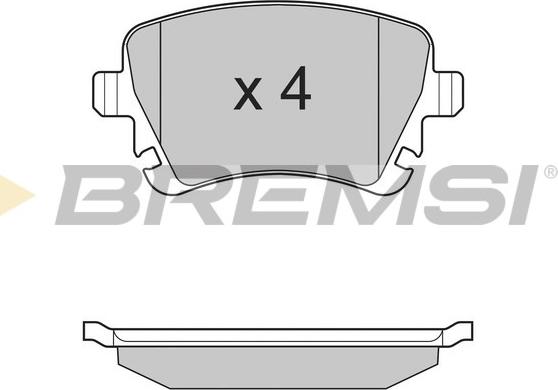 Bremsi BP3130 - Komplet Pločica, disk-kočnica www.molydon.hr
