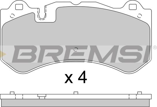Bremsi BP3784 - Komplet Pločica, disk-kočnica www.molydon.hr