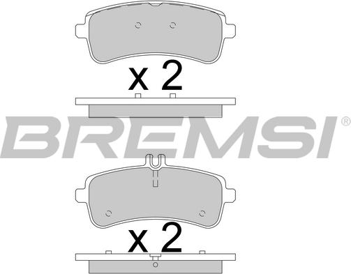 Bremsi BP3780 - Komplet Pločica, disk-kočnica www.molydon.hr