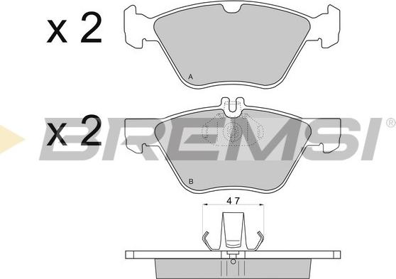 Bremsi BP2695 - Komplet Pločica, disk-kočnica www.molydon.hr
