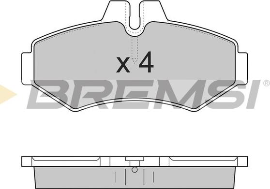 Bremsi BP2845 - Komplet Pločica, disk-kočnica www.molydon.hr