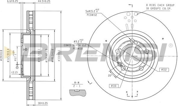 Bremsi CD9109V - Kočioni disk www.molydon.hr