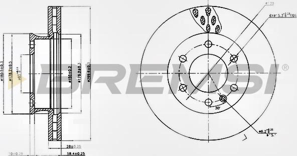 Bremsi CD5310V - Kočioni disk www.molydon.hr