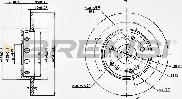 Bremsi CD6124S - Kočioni disk www.molydon.hr