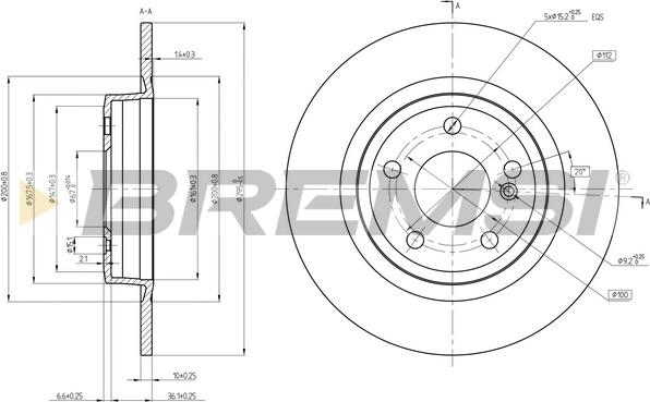 Bremsi CD8486S - Kočioni disk www.molydon.hr