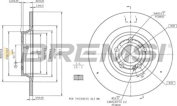 Bremsi CD8483S - Kočioni disk www.molydon.hr