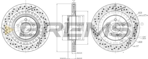 Bremsi CD8427V - Kočioni disk www.molydon.hr