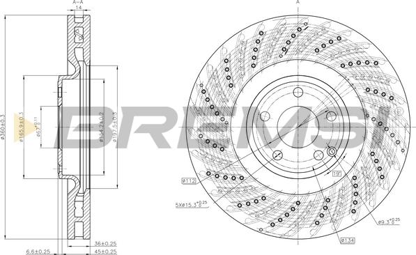 Bremsi CD8610V - Kočioni disk www.molydon.hr