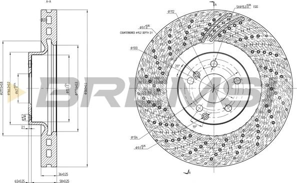Bremsi CD8051V - Kočioni disk www.molydon.hr