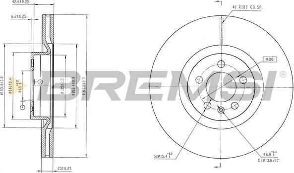 Bremsi CD8835V - Kočioni disk www.molydon.hr