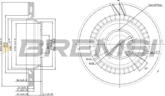 Bremsi CD7906V - Kočioni disk www.molydon.hr