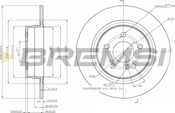 Bremsi CD7691S - Kočioni disk www.molydon.hr