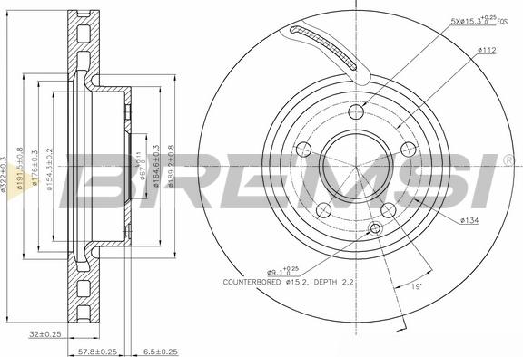 Bremsi CD7692V - Kočioni disk www.molydon.hr