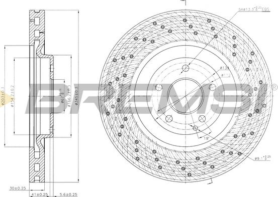 Bremsi CD7650V - Kočioni disk www.molydon.hr