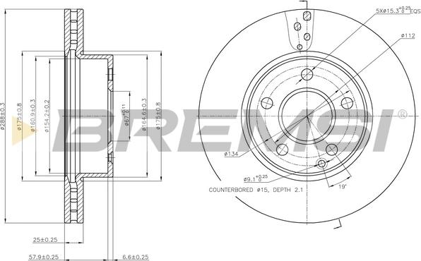 Bremsi CD7688V - Kočioni disk www.molydon.hr